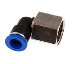 Codo de 90 grados 10mm x G1/2'' con rosca hembra Latón/PA 66 NBR Giratorio