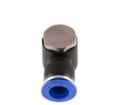 10mm x R1/4'' Codo de 90 grados en forma de L Racor con rosca macho Latón/PA 66 NBR Giratorio [2 Piezas]