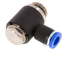 Codo en L de 8mm x G3/8'' en forma de L con rosca macho Latón/PA 66 NBR giratorio [2 piezas]