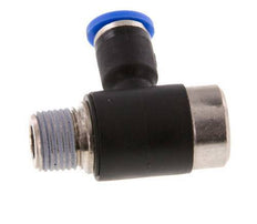 Codo de 4mm x R1/8'' en forma de L con rosca macho latón/PA 66 NBR interior hexagonal giratorio [2 piezas]