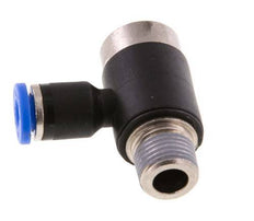 Codo de 4mm x R1/8'' en forma de L con rosca macho latón/PA 66 NBR interior hexagonal giratorio [2 piezas]