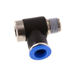 10mm x R1/4'' Codo de 90 grados en forma de L Racor con rosca macho Latón/PA 66 NBR Interior Hexágono Giratorio