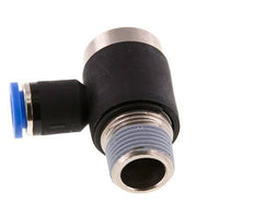 Codo de 8mm x R3/8'' en forma de L con rosca macho Latón/PA 66 NBR Hexágono interior giratorio