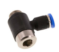 Codo de 4mm x G1/8'' en forma de L con rosca macho latón/PA 66 NBR interior hexagonal giratorio [2 piezas]