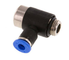 Codo de 4mm x G1/8'' en forma de L con rosca macho latón/PA 66 NBR interior hexagonal giratorio [2 piezas]