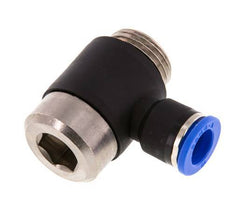 10mm x G1/2'' Codo de 90 grados en forma de L Racor con rosca macho Latón/PA 66 NBR Interior Hexágono Giratorio
