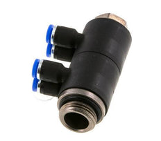 Racor de 4mm x G3/8'' con rosca macho Latón/PA 66 NBR Giratorio