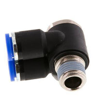 Codo doble de 90 grados de 8mm x R1/4'' con rosca macho Latón/PA 66 NBR Giratorio