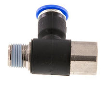 Racor de 6mm x R1/8'' con rosca macho-hembra latón/PA 66 NBR giratorio [2 piezas]