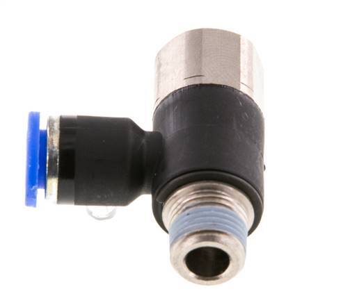Racor de 6mm x R1/8'' con rosca macho-hembra latón/PA 66 NBR giratorio [2 piezas]