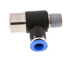 Racor de 8mm x R1/4'' con rosca macho-hembra latón/PA 66 NBR giratorio [2 piezas]