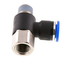 Racor de 10mm x R1/4'' con rosca macho-hembra Latón/PA 66 NBR Giratorio
