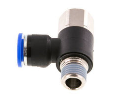 Racor de 10mm x R1/4'' con rosca macho-hembra Latón/PA 66 NBR Giratorio