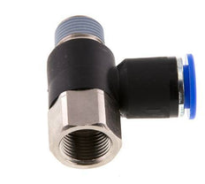 Racor de 12mm x R3/8'' con rosca macho-hembra Latón/PA 66 NBR Giratorio
