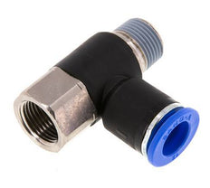 Racor de 12mm x R3/8'' con rosca macho-hembra Latón/PA 66 NBR Giratorio