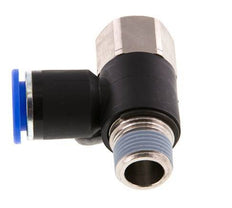 Racor de 12mm x R3/8'' con rosca macho-hembra Latón/PA 66 NBR Giratorio