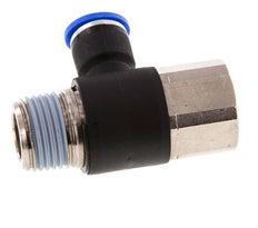 Racor rápido de 10mm x R1/2'' con rosca macho-hembra Latón/PA 66 NBR Giratorio