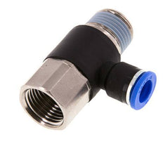 Racor rápido de 10mm x R1/2'' con rosca macho-hembra Latón/PA 66 NBR Giratorio