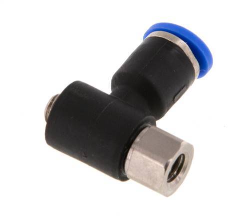 Racor de 3mm x M 5 con rosca macho-hembra Latón/PA 66 NBR [2 piezas]