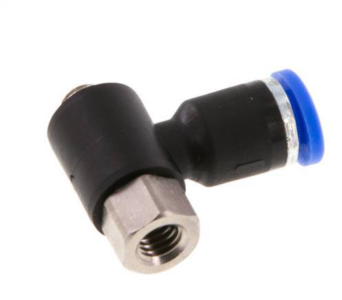 Racor de 4mm x M 5 con rosca macho-hembra Latón/PA 66 NBR [2 piezas]