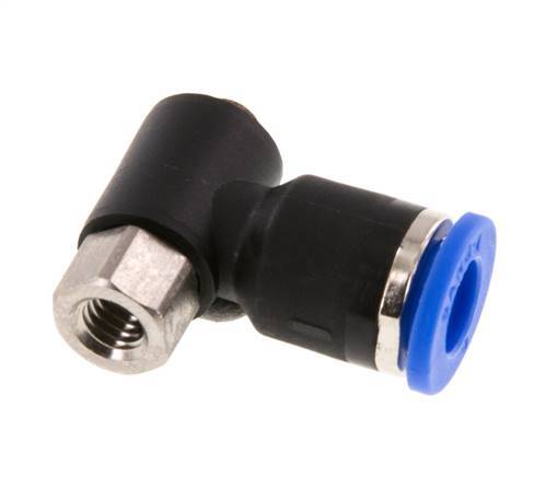 Racor de 6mm x M 5 con rosca macho-hembra Latón/PA 66 NBR [2 piezas]