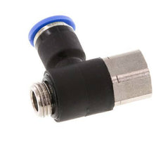 Racor rápido de 6mm x G1/8'' con rosca macho-hembra latón/PA 66 NBR [2 piezas]