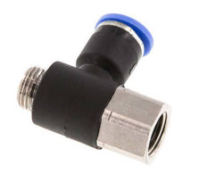 Racor rápido de 6mm x G1/8'' con rosca macho-hembra latón/PA 66 NBR [2 piezas]