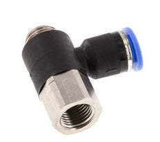 Racor rápido de 6mm x G1/8'' con rosca macho-hembra latón/PA 66 NBR [2 piezas]