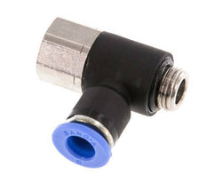 Racor rápido de 6mm x G1/8'' con rosca macho-hembra latón/PA 66 NBR [2 piezas]