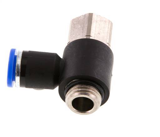 Racor de 8mm x G1/4'' con rosca macho-hembra latón/PA 66 NBR [2 piezas]