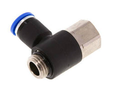 Racor de 8mm x G1/4'' con rosca macho-hembra latón/PA 66 NBR [2 piezas]