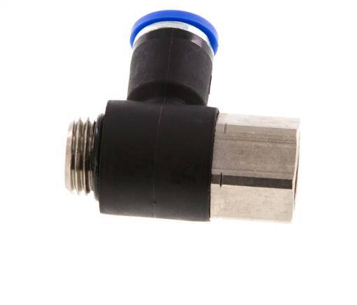 Racor de 8mm x G1/4'' con rosca macho-hembra latón/PA 66 NBR [2 piezas]