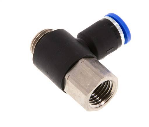 Racor de 8mm x G1/4'' con rosca macho-hembra latón/PA 66 NBR [2 piezas]