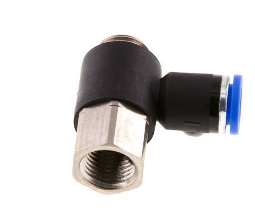 Racor de 8mm x G1/4'' con rosca macho-hembra latón/PA 66 NBR [2 piezas]