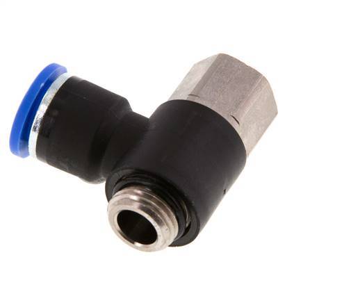 Racor rápido 10mm x G1/4'' con rosca macho-hembra Latón/PA 66 NBR [2 piezas]