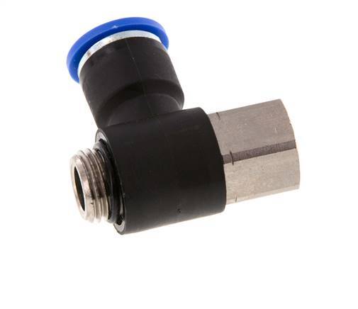 Racor rápido 10mm x G1/4'' con rosca macho-hembra Latón/PA 66 NBR [2 piezas]