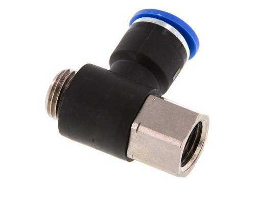 Racor rápido 10mm x G1/4'' con rosca macho-hembra Latón/PA 66 NBR [2 piezas]
