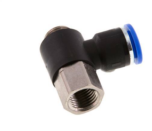 Racor rápido 10mm x G1/4'' con rosca macho-hembra Latón/PA 66 NBR [2 piezas]
