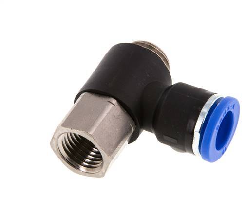 Racor rápido 10mm x G1/4'' con rosca macho-hembra Latón/PA 66 NBR [2 piezas]