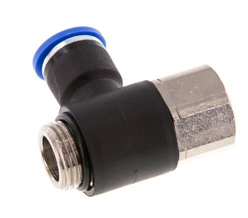 Racor rápido 10mm x G3/8'' con rosca macho-hembra Latón/PA 66 NBR