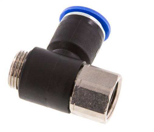 Racor rápido 12mm x G3/8'' con rosca macho-hembra Latón/PA 66 NBR