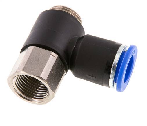 Racor rápido 12mm x G3/8'' con rosca macho-hembra Latón/PA 66 NBR