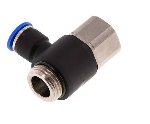 Racor rápido 10mm x G1/2'' con rosca macho-hembra Latón/PA 66 NBR