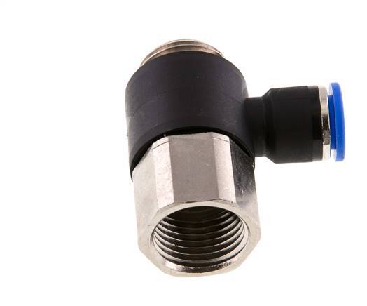 Racor rápido 10mm x G1/2'' con rosca macho-hembra Latón/PA 66 NBR