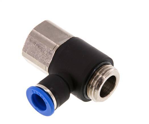 Racor rápido 10mm x G1/2'' con rosca macho-hembra Latón/PA 66 NBR