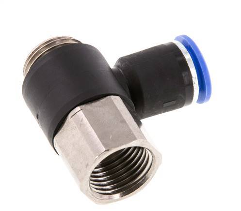 Racor de 12mm x G1/2'' con rosca macho-hembra Latón/PA 66 NBR