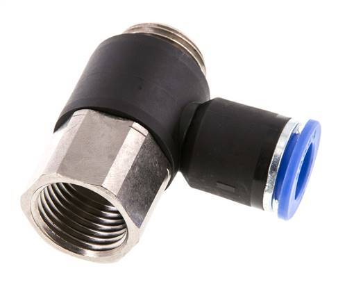 Racor de 12mm x G1/2'' con rosca macho-hembra Latón/PA 66 NBR