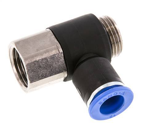 Racor de 12mm x G1/2'' con rosca macho-hembra Latón/PA 66 NBR