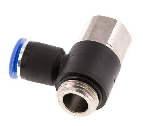 Racor de 12mm x G1/2'' con rosca macho-hembra Latón/PA 66 NBR
