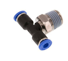 Racor en T de 4mm x R1/4'' con rosca macho latón/PA 66 NBR giratorio [2 piezas]